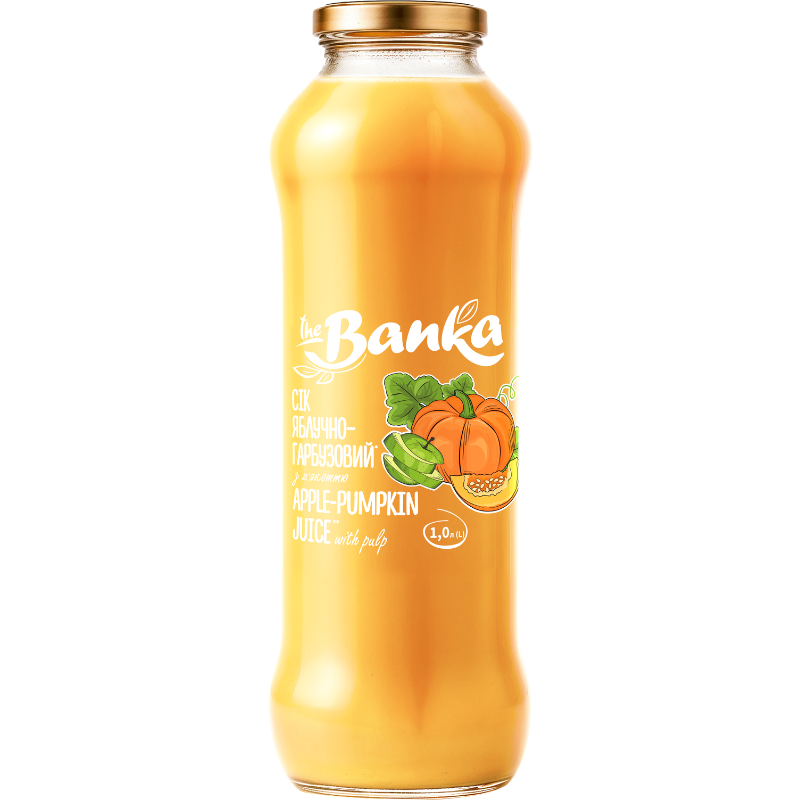 СІК ЯБЛУЧНО-ГАРБУЗОВИЙ ТМ "The Banka" 1л